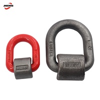 Anello a D in Acciaio Legato G80, Anello di Ancoraggio Resistente Saldabile, Punto di Sollevamento per Applicazioni di Saldatura e Sollevamento