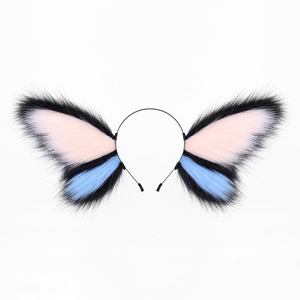 Fascia per capelli POWER Beast: Adorabile fascia in peluche con orecchie da gatto, farfalla vivace e orecchie da volpe per cosplay. Ideale per gli appassionati di cosplay. - Product Image 5