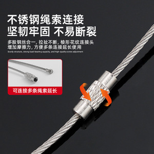Safety Anti Tipping Buckle <b>Metal</b> Wire With Screws And Anchors For Furniture Wardrobe Bookcase <b>Cabinet</b> <b>Wall</b> Mount - Product Image 5