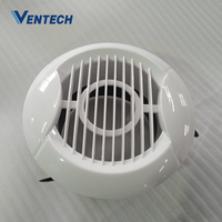 Diffuseur de plafond rond moderne en plastique VDV-A7 pour système de ventilation d'air de retour CVC