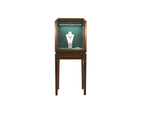 Vitrine d'exposition de bijoux en verre trempé avec éclairage LED, design de comptoir de magasin de détail, vente en gros d'usine