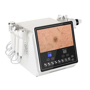 Xách tay 8 trong 1 chống nhăn vẻ đẹp trên khuôn mặt micro-dermabrasion máy với phát hiện da Máy