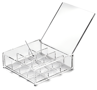 Organisateur de rangement en acrylique transparent pour la cuisine Organisateur de réfrigérateur empilable Boîte de rangement Bacs Distributeur de canettes de soda pour réfrigérateur