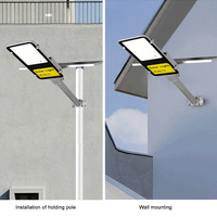 Lampe solaire de rue extérieure à haute luminosité XIUBEN 200w 300w 400w en aluminium, étanche, avec télécommande