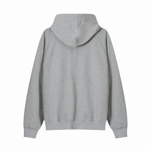 Felpa con Cappuccio da <span class=keywords><strong>Uomo</strong></span> Minimalista Ricamata a Cuore con Zip - Casual con Maniche Raglan per Stile Streetwear Quotidiano Confortevole - Product Image 2