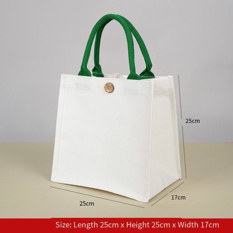 Corde à main blanche et verte -- 25*25*17cm