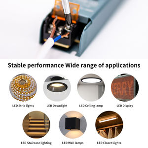 Fuente de Alimentación LED de CA <span class=keywords><strong>a</strong></span> CC, 12V 24V 60W 100W 150W 200W, <span class=keywords><strong>Convertidor</strong></span> para Tiras de Luces LED de Interior y Gabinetes - Product Image 5