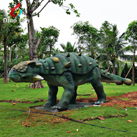 Dinosaure Ankylosaurus Animatronique Réaliste, Modèle Mobile Grandeur Nature, Dinosaure Blindé pour Parc à Thème, Musée, Exposition