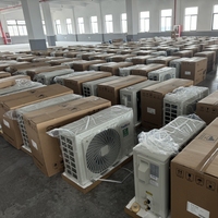 Climatiseur solaire hybride AC/DC 9000btu 12000btu 18000btu 24000btu en option, type split, pour usage domestique