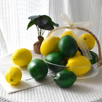 Harga Terbaik Buah Lemon Apel Buatan dari Plastik Busa Ringan Ramah Lingkungan Ukuran 9*7cm, Cetakan Injeksi untuk Dekorasi Rumah