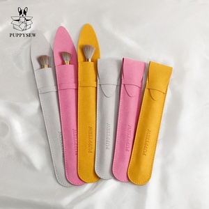 PUPPYSEW 18*3cm Microfiber <b>Envelope</b> Pouch Bag Packing Bags Handmade Eyebrow Pencil Protective Case Cover with Custom logo - Product Image 1