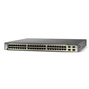 Interruttore di rete Ethernet WS-C3750V2-48PS-S a 48 porte di alta qualità per 3750 serie