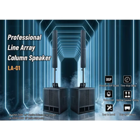 Haut-parleur de système audio combiné professionnel passif double 15 pouces avec amplificateur Pa