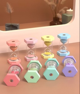 Minuteur Sablier en Plastique pour Enfants 5/15/30 Minutes, Bouteille de Sable Coulant Anti-Chute en Forme d'Entonnoir, Design Moderne et Créatif, Musique - Product Image 6