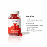 Gummies de protéines de lactosérum naturelles sans sucre OEM, fournissant une nutrition équilibrée et contribuant à maintenir une condition physique stable