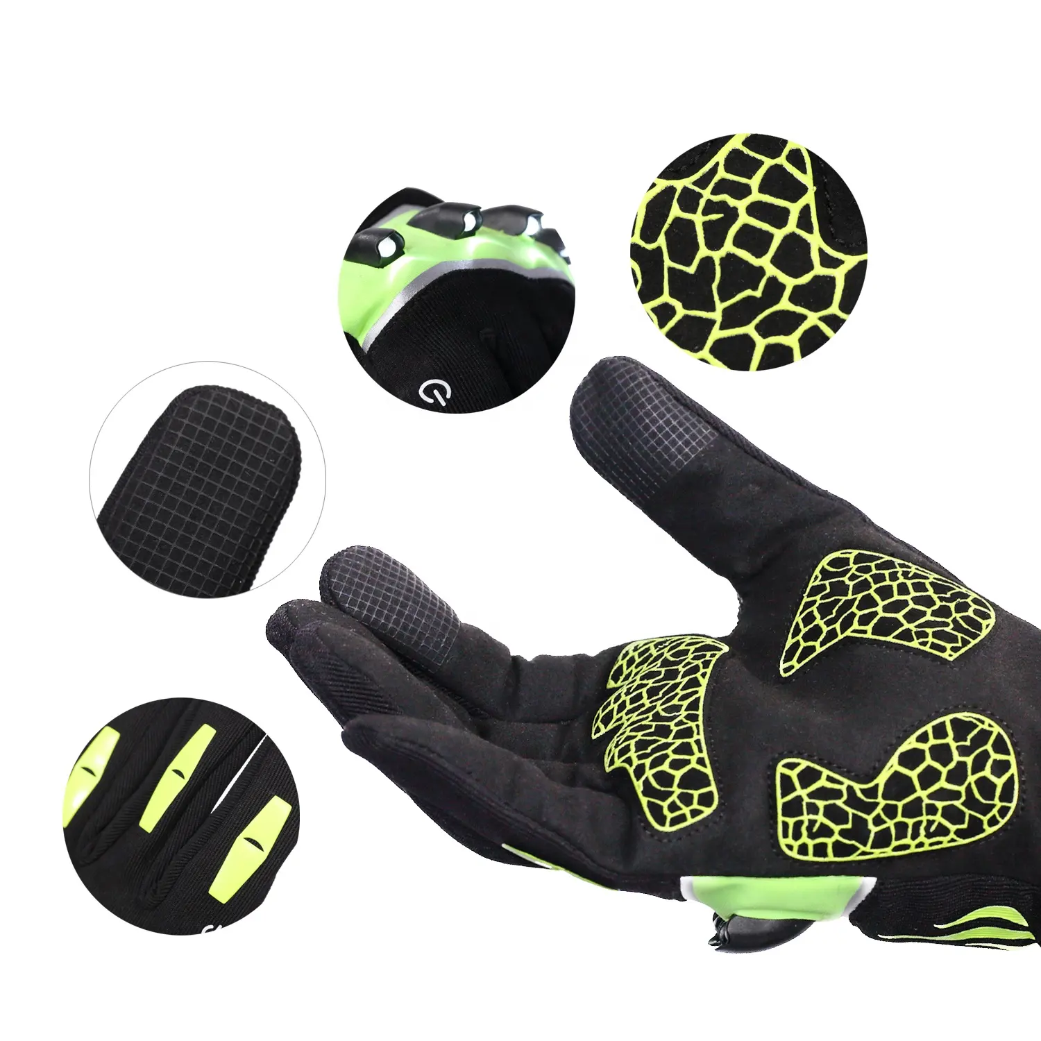 Fishing Short finger gloves LED Glove Flashlight Camping Hiking Lights Multipurpose LED Bike Glove