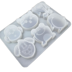 Nouveauté en gros : Moules à gâteau en silicone écologiques, couleurs assorties, qualité alimentaire, pour chocolat et bonbons, outils de pâtisserie - Product Image 1