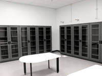 Armoire de classement métallique moderne multi-portes avec système de verrouillage sécurisé, casier de rangement durable en acier laminé à froid pour l'approvisionnement en laboratoire