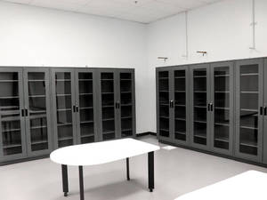 Archivador Metálico Moderno de Múltiples Puertas con Sistema de Cierre Seguro, Armario de Almacenamiento de Acero Laminado en Frío Resistente para Laboratorio - Product Image 3