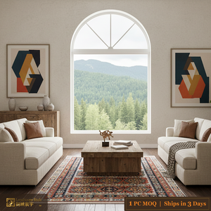 LandScopeTech <span class=keywords><strong>ELISTA</strong></span> Türkischer Stammes-Teppich Vintage Distressed Boho Teppich Wohnzimmer Schlafzimmer 160x230 Niedrigfloriger Kilim-Stil - Product Image 1