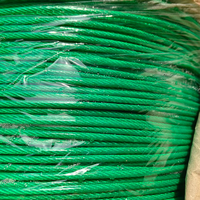 Câble métallique transparent multi-brins en acier inoxydable 304/316 ou acier galvanisé, recouvert de PVC