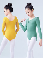 Kinder-Ballett-Trikot mit gerafftem V-Ausschnitt vorne und Ärmeln, mehrfarbige Gymnastik-Trikots für Kleinkinder-Mädchen