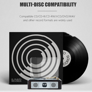 Reproductor de CD Retro con Bluetooth 5.4, Estilo Tocadiscos Vintage, Altavoz Estéreo HiFi, Compatible con CD/CD-R/DVD/WAV, Portátil e Inalámbrico - Product Image 5