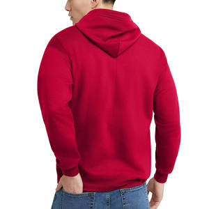 Logo personnalisé à manches longues pour hommes Basics sweats à capuche en coton mélangé Fitness plaine sweat à capuche zippé hommes Streetwear sweats à capuche zippés pour hommes - Product Image 5