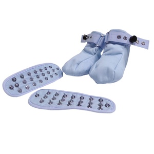Chaussure de retenue en coton pour adulte avec semelles à rivets, système de verrouillage magnétique pour BDSM et <span class=keywords><strong>ABDL</strong></span>, avec 2 verrous magnétiques en plastique et 1 clé - Product Image 5