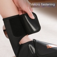 Masseur de pieds et de chevilles entièrement automatique à 3 niveaux de vibration et de chaleur pour soulager la douleur, masseur de pieds à compression d'air