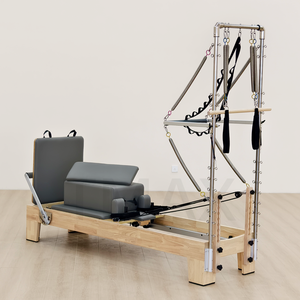 Machine de Pilates Reformer en bois de chêne multifonctionnelle Tmax Australia pour studio de <span class=keywords><strong>yoga</strong></span>, à vendre - Product Image 4