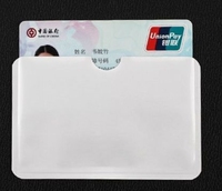 Étui de protection anti-vol et anti-démagnétisation pour cartes en aluminium Sac de protection en plastique en forme de rectangle