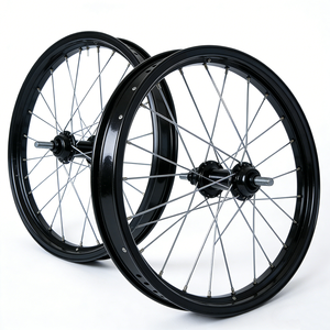 Llanta de <span class=keywords><strong>Bicicleta</strong></span> para Niños con Freno V de Acero de Alta Resistencia, 12/14/<span class=keywords><strong>16</strong></span>/18/20/22/24/26 Pulgadas, Neumático Clincher, Recubrimiento en Polvo, Directo de Fábrica para Actividades - Product Image 4