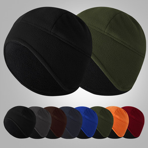 Fleece Earflap Cap Style 135 Solid Color Windproof Outdoor Cycling Hat Adult Sports Cap - Product Image 1