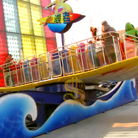 Manège aquatique rotatif pour enfants et familles, équipement d'attraction pour parc aquatique extérieur