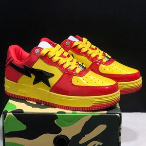 Sneakers de rue unisexes avec logo personnalisé, patch étoile, motif tête de requin, chaussures de skate, vente en gros avec transport maritime - Product Image 3