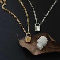 Collier pendentif délicat en acier inoxydable plaqué or 18 carats de haute qualité pour femmes, accessoires de mode quotidiens, vente en gros