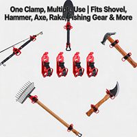 Kit de supports de fixation en métal et caoutchouc pour pelle et hache, support de pelle en métal et caoutchouc