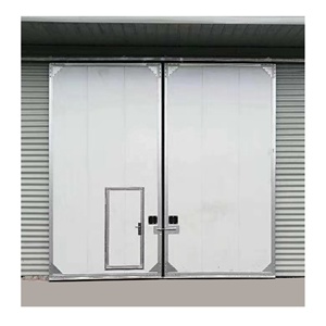 <span class=keywords><strong>Porte</strong></span> coulissante à deux panneaux en acier robuste et isolée, nouvelle en 2025, finition pour entrepôt, <span class=keywords><strong>garage</strong></span>, passage piétonnier - Product Image 5