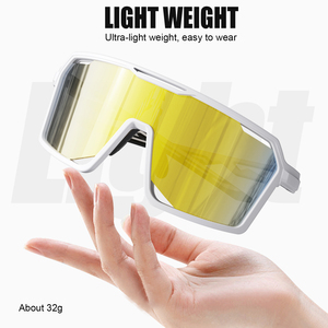 Lunettes de soleil de <span class=keywords><strong>sport</strong></span> unisexe surdimensionnées pour la course à pied, nouvelles arrivées, randonnée en plein air, protection UV400, monture TR90 à bord complet, verres miroir - Product Image 5