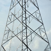 Structure de poteau de puissance pour tour de diffusion TV, tour de puissance haute tension, support en acier galvanisé pour télécommunications