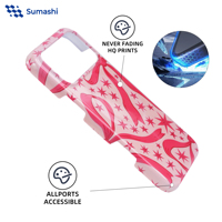 Casing HP Magnetik Sublimasi Custom Ultra Tipis Mengkilap MOQ Rendah untuk iPhone 16 15 Pro Max Samsung S25