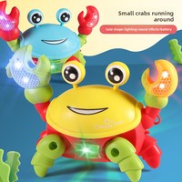 Kriechendes Krabbenspielzeug Intelligentes Hindernisvermeidungs-Spielzeug Elektrisches Induktions-Krabbenspielzeug mit Musik & Licht Baby-Krabbelspielzeug