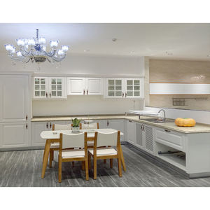 מודרני אוכל חדר להרכבה עצמית מטבחים ארון סט עיצוב מוכן לשמוש לבן pvc קצף לוח עץ מטבח ארונות - Product Image 6