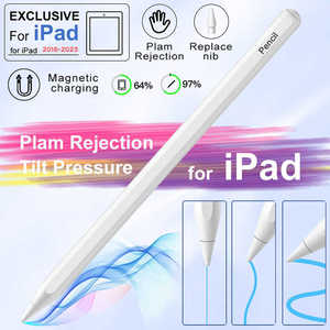 <span class=keywords><strong>Penna</strong></span> Stilo Capacitiva Wireless <span class=keywords><strong>per</strong></span> <span class=keywords><strong>iPad</strong></span> <span class=keywords><strong>Pro</strong></span> con Corpo in Metallo, Ricarica Magnetica e Punte Sostituibili, Ricarica Bluetooth - Product Image 4