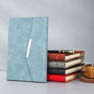 Custom Faux Leather Hardcover Stationery Notebook Gift Set 2025 Luxury Planner Recycled Paper Diary <b>Journal</b> Notebook With Pen - Product Image 6