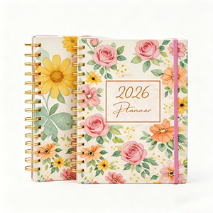 Kit <span class=keywords><strong>de</strong></span> Journalisation Esthétique A5 en Gros – Carnet à Spirale, Journal à Grille Vierge, Logo Personnalisé, Couverture Rigide Gaufrée, Papeterie Cadeau - Product Image 1