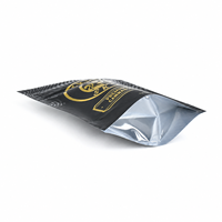 Sachet Doypack Personnalisé Imprimé et Laminé, Refermable avec Fermeture Zip, Estampage UV Local Doré, Certifié pour Mélange d'Herbes, 7g, Qualité Alimentaire