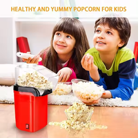 Máquina de Palomitas de Maíz Eléctrica Automática de Aire Caliente, 110V 220V, Mini, 25g (1 Onza) de Capacidad, Protección Contra Sobrecalentamiento, para Mantequilla, Venta al por Mayor de Fábrica