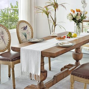 <span class=keywords><strong>Camino</strong></span> <span class=keywords><strong>de</strong></span> <span class=keywords><strong>Mesa</strong></span> Estilo Macramé Boho, Caminos <span class=keywords><strong>de</strong></span> <span class=keywords><strong>Mesa</strong></span> <span class=keywords><strong>de</strong></span> 72 Pulgadas <span class=keywords><strong>de</strong></span> Largo, Decoración Tejida para el Hogar Estilo Rústico, 12x72 Pulgadas - Product Image 6